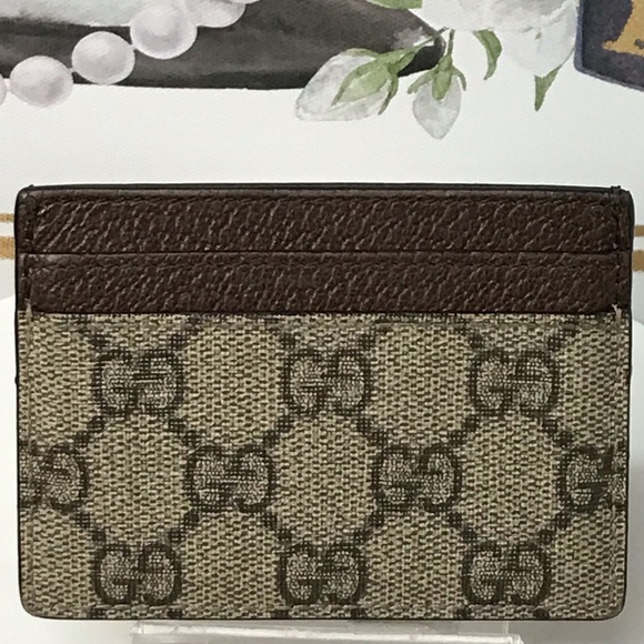 GUCCI Ophidia GG Supreme Card Holder โค๏ธ - Picture 4 of 17